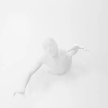 White man reaching for help Stock-Illustration