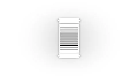 White manuscript icon with shadow isolated on white background. Stock Footage 203531316