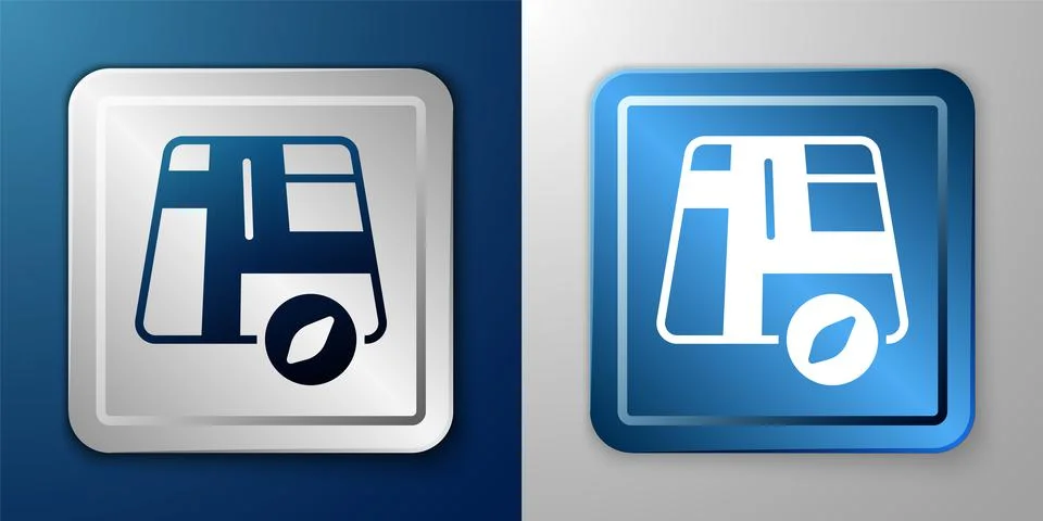 White Map pointer with taxi car icon isolated on blue and grey background 스톡 일러스트