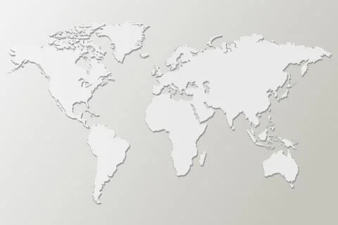 White map vector illustration Stock Illustration