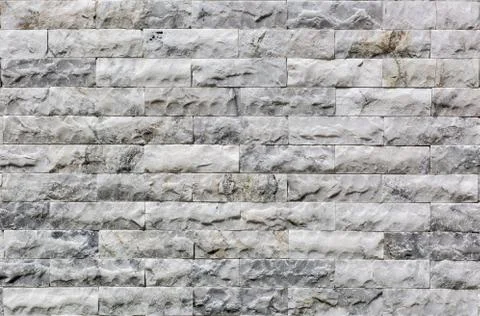 White marble  brick wall Foto stock