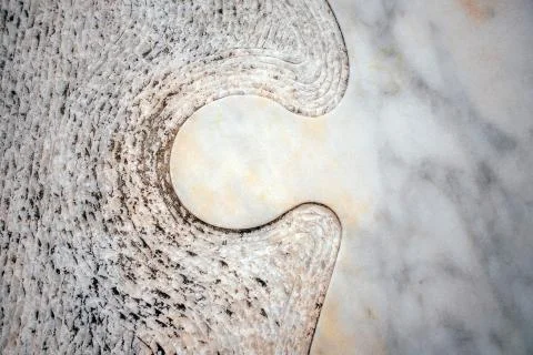 White marble different texture connectes as pazzle. Background for design Stock Photos