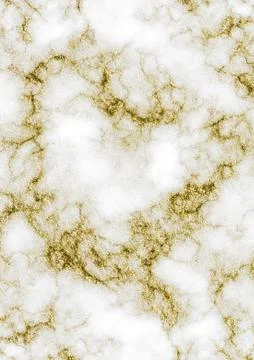 White Marble with Gold Glitters Stockillustratie