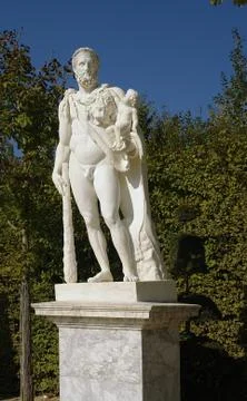 White marble great statue Stock Photos