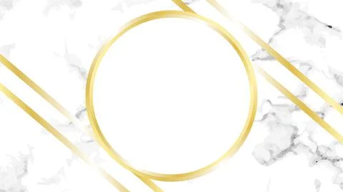 White marble mockup invitation background circle Stock Illustration