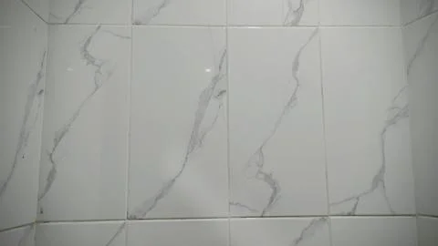 White Marble Pattern Ceramic Wall Tiles Texture Stock Photos