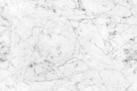 White marble pattern with light gray veins, front view. Natural stone plate Stock Photos