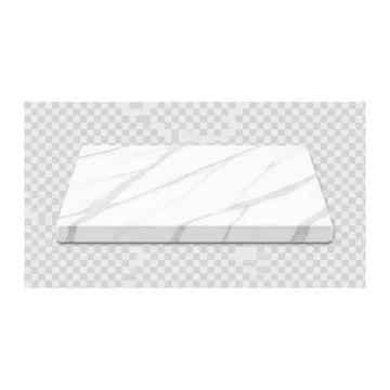 White marble podium for product display isolated on Stock Illustration
