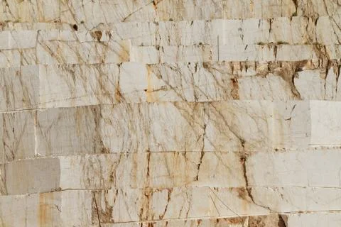 White marble quarry Stock Photos