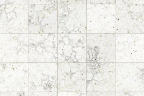 White marble square tile grid texture Stock Illustration