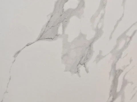 White Marble Texture Background with Gray Veins Фото