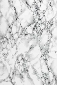 White marble texture background pattern top view. Tiles natural stone floor with Stock Photos