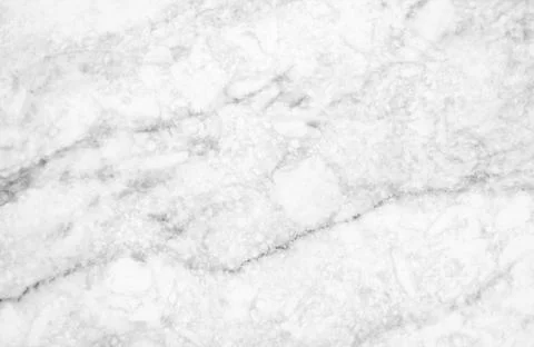 White marble texture with subtle grey veins Stock Photos