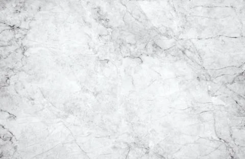 White marble texture with subtle grey veins Stock Photos