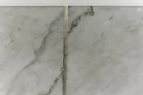 White marble tiling with grey grout line background Stock Photos