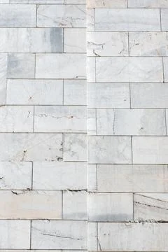 White marble wall surface creating a natural pattern Foto stock