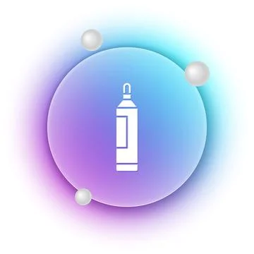 White Marker pen icon isolated on white background. Blue and purple gradien.. Stock Illustration