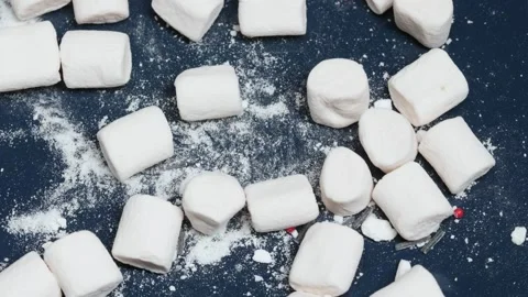 White marshmallows in bulk Vídeos de archivo 265662322