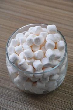 White marshmallows Foto stock