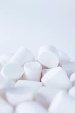 White marshmallows Stock Photos
