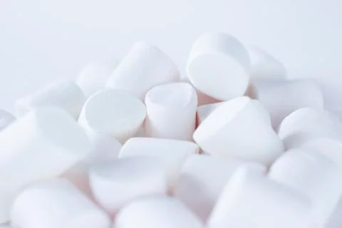 White marshmallows Stock Photos