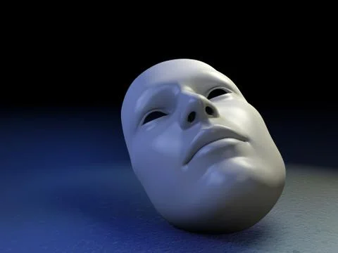 White mask Stockillustratie