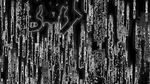 White, Matrix-like Effect with Outlines 스톡 동영상 150001341