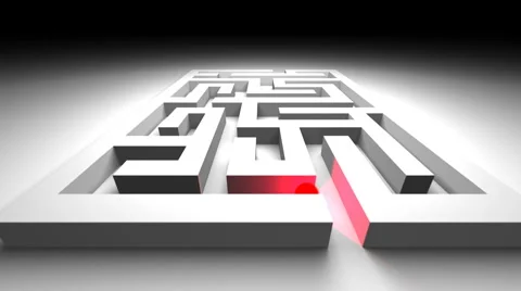 	White Maze Stock Footage 976386