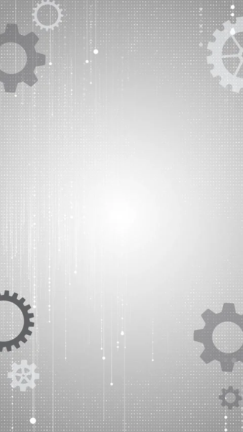 White mechanical abstract soft gear shapes, dotted vertical patterns, and bright Stock Footage 340453834