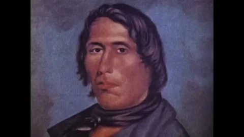 White men brought big changes to the lives of Native Americans Stock Footage 106626414