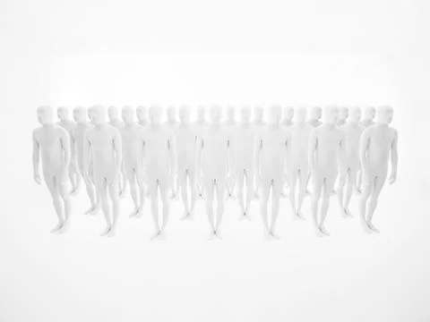 White men in studio pattern Illustrazione stock