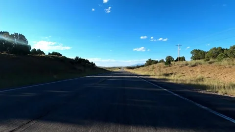 White Mesa, Utah August 06 2023 Timelapse Driving Church Rock Stock Footage 304491153