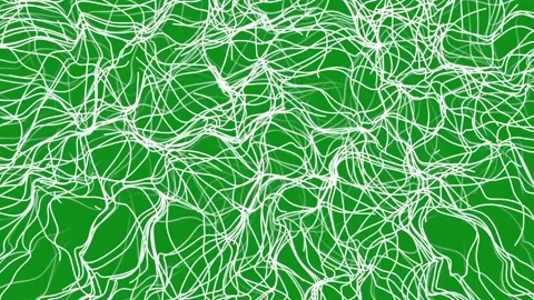 White mesh grid motion graphics with green screen background Video stock 329174882