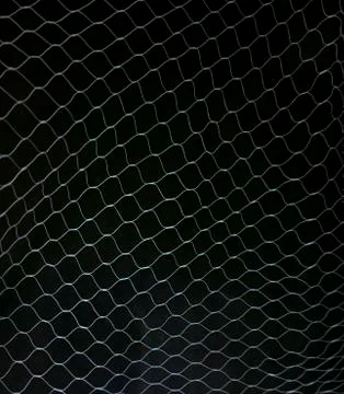 White mesh pattern on black background Stock Photos