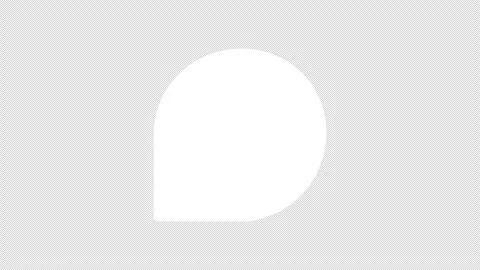 White Message Notification Icon Pop Up Animation Stock Footage 342591884