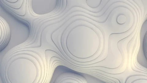 White metaball element with stripe pattern 3d rendering loop animation. 4K, UHD 스톡 동영상 149046515