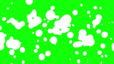 White metaball split into many bubbles Stock-Footage 259771707