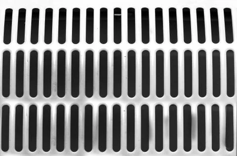 White metal vent cover pattern background grill Stock Photos