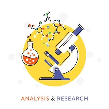 White microscope Stock Illustration