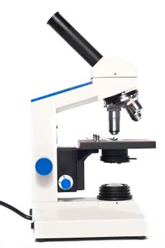 White microscope Foto stock