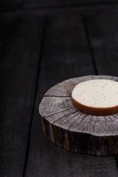 White milk cheese Stock Photos