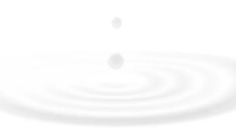 White Milk Circle Waves Drop Splash Curved Surface Stockillustratie