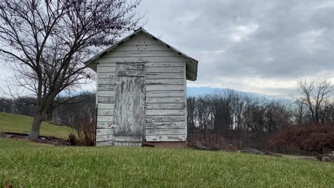 White milk house Video stock 259346652