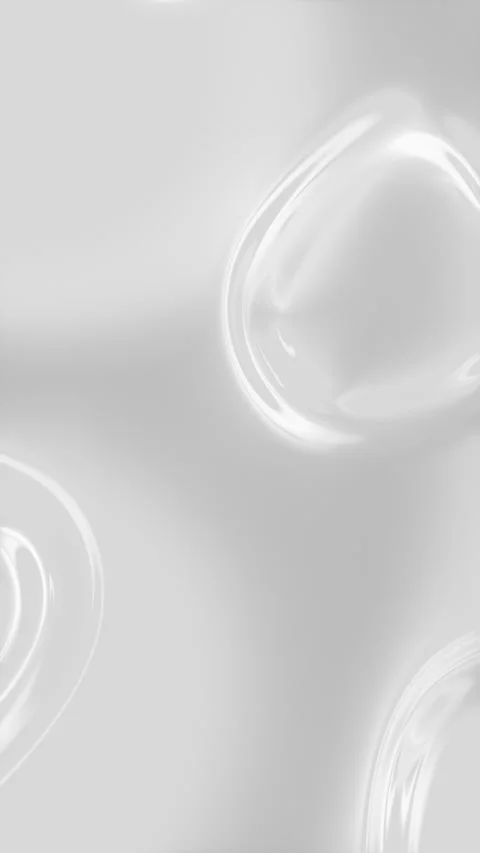 White milk, water drop or oil reflection surface, ripples. Liquid pattern, movin Stock Footage 305531702