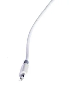 White mini usb connection Stock Photos