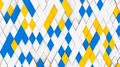 White minimal polygonal grid pattern with some color elements Stock Footage 97335465