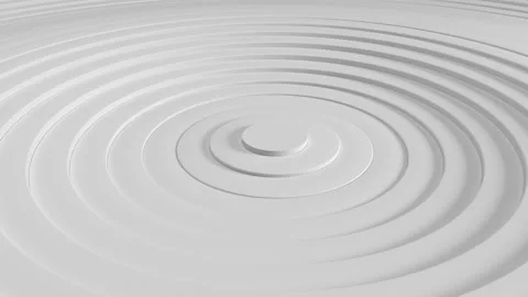 White minimalism Abstract pattern of circles with the effect of displacement. Wh Stock Footage 151544447