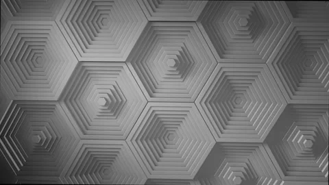 White minimalism. A mosaic surface with moving black triangles. Abstract geometr Video stock 157154830