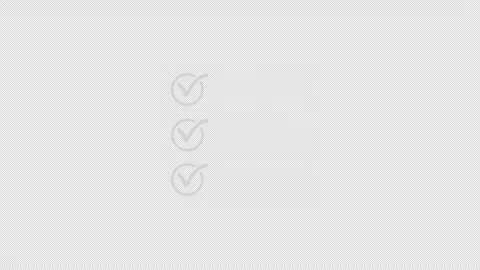 White minimalist checklist icons with text lines on alpha channel transpare.. 스톡 동영상 336243713