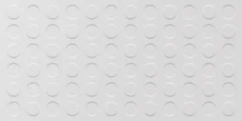 White minimalistic background with extruder pressed circles. Neumorphism style 스톡 일러스트